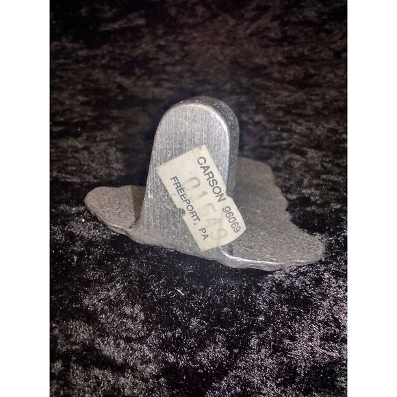 Vintage Carson Pewter Girl with Duck Candleholder Figure Home Decor Cottage Core - Picture 5 of 5